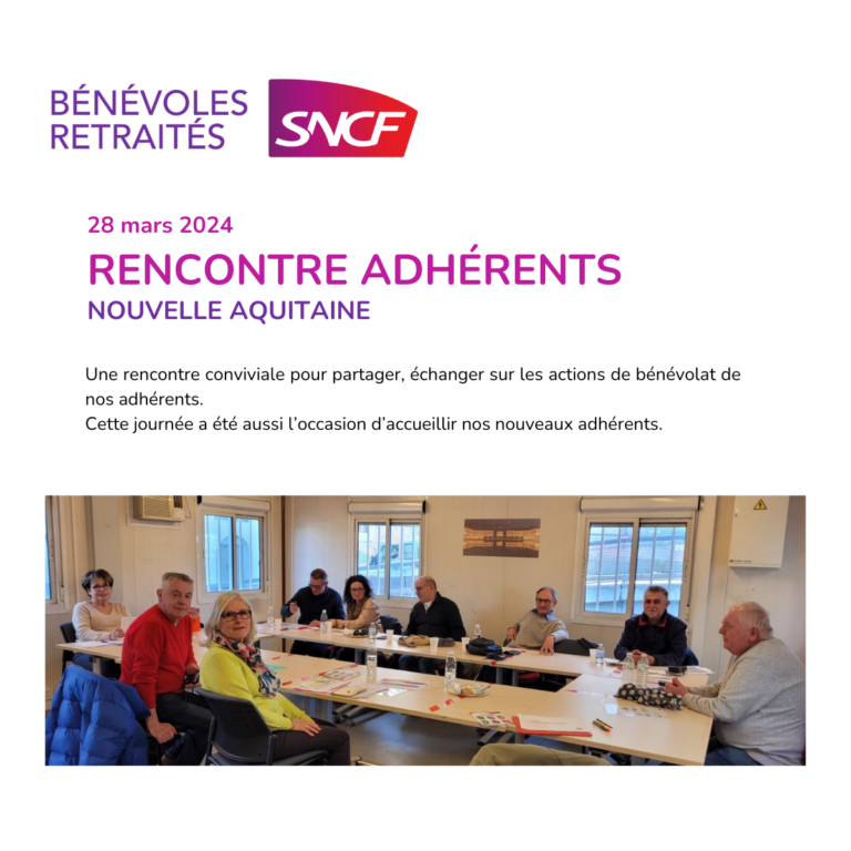 Rencontre Adhérents Nouvelle Aquitaine