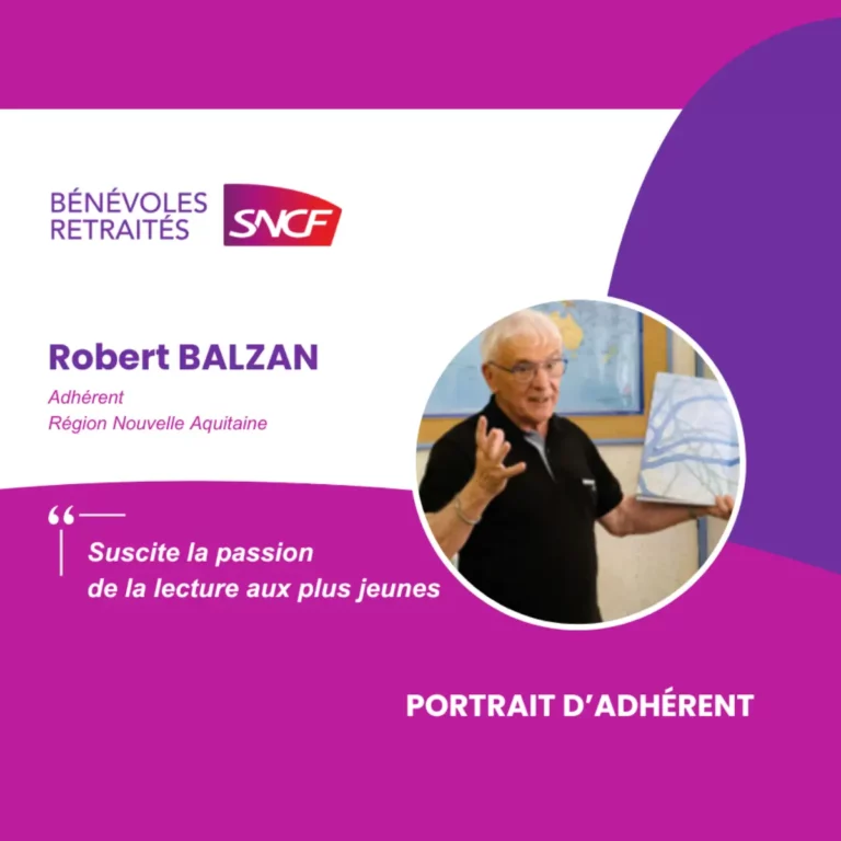 Robert BALZAN suscite la passion de la lecture aux plus jeunes.