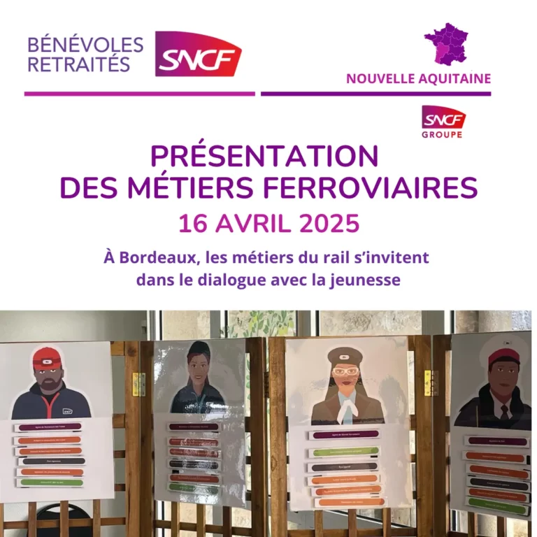 Présentation des métiers ferroviaire à bordeaux, dialogue avec la jeunesse