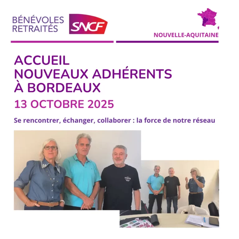 Accueil nouveaux adhérents de Nouvelle-Aquitaine